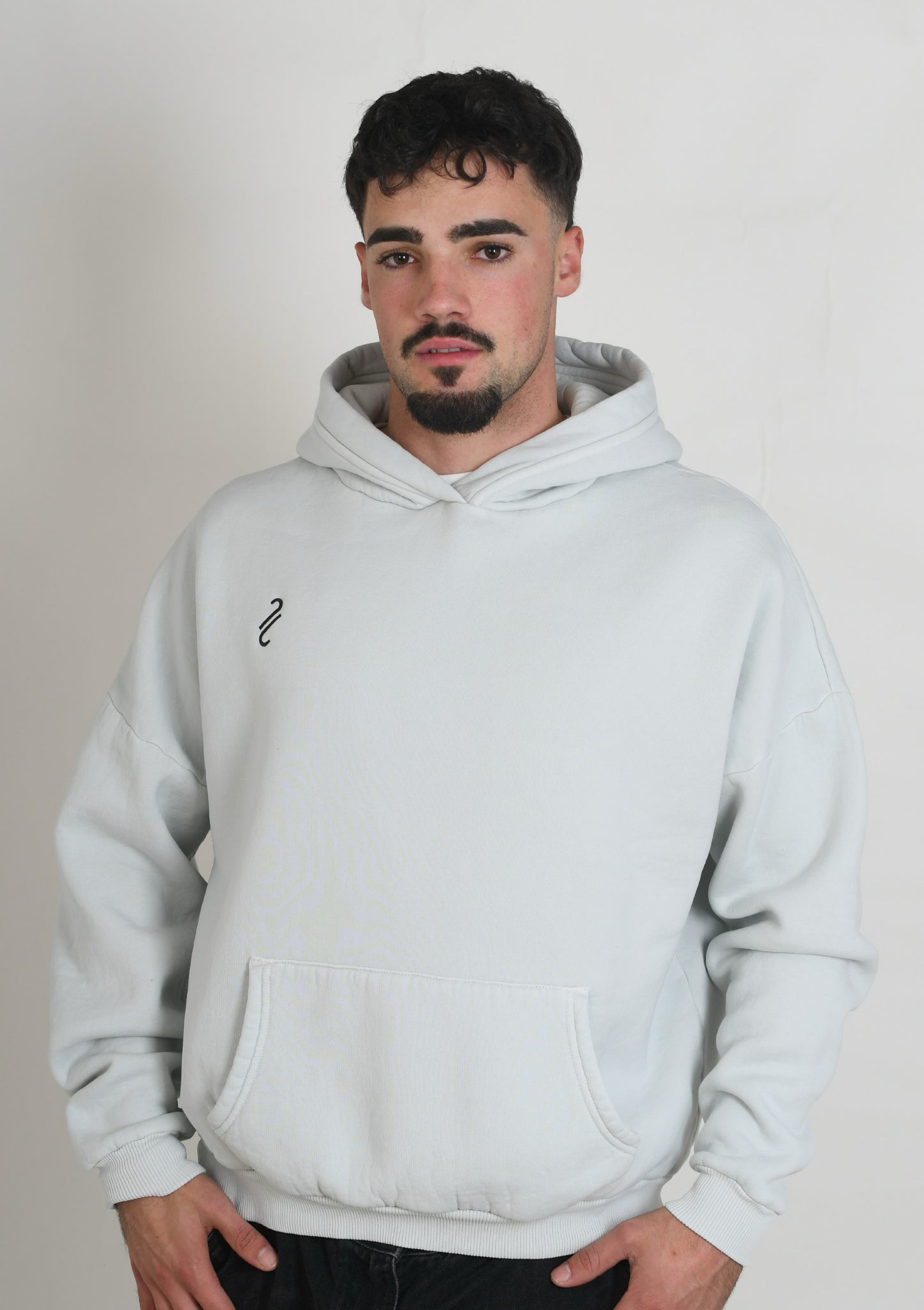 HOODIE WASHED BLUE BLUSH