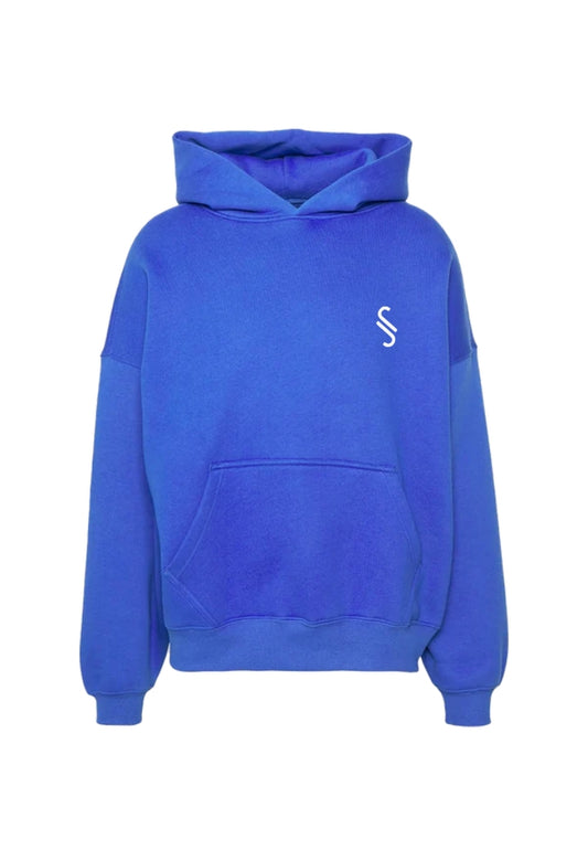 HOODIE WASHED COBALT BLUE