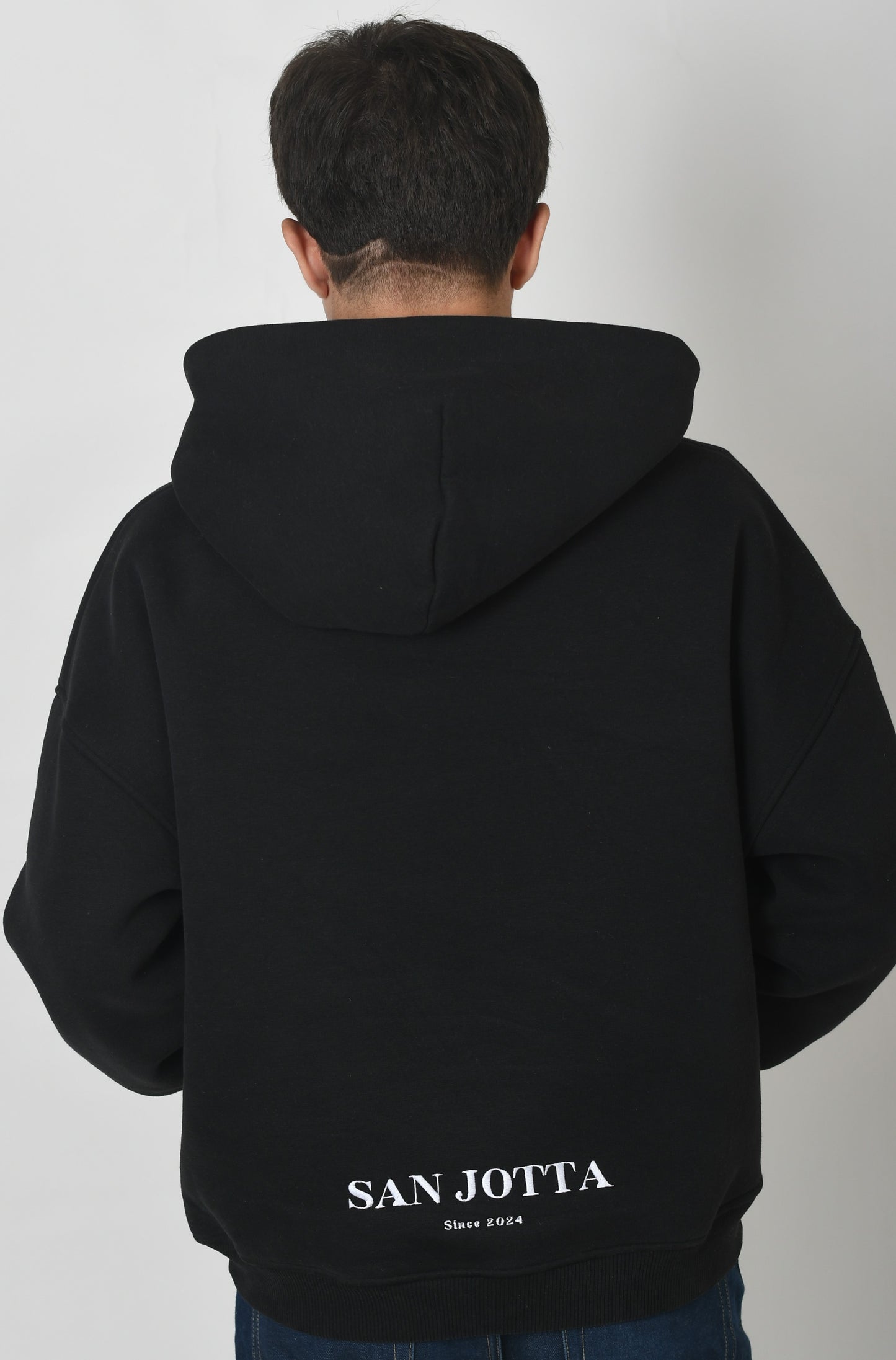 HOODIE WASHED BLACK